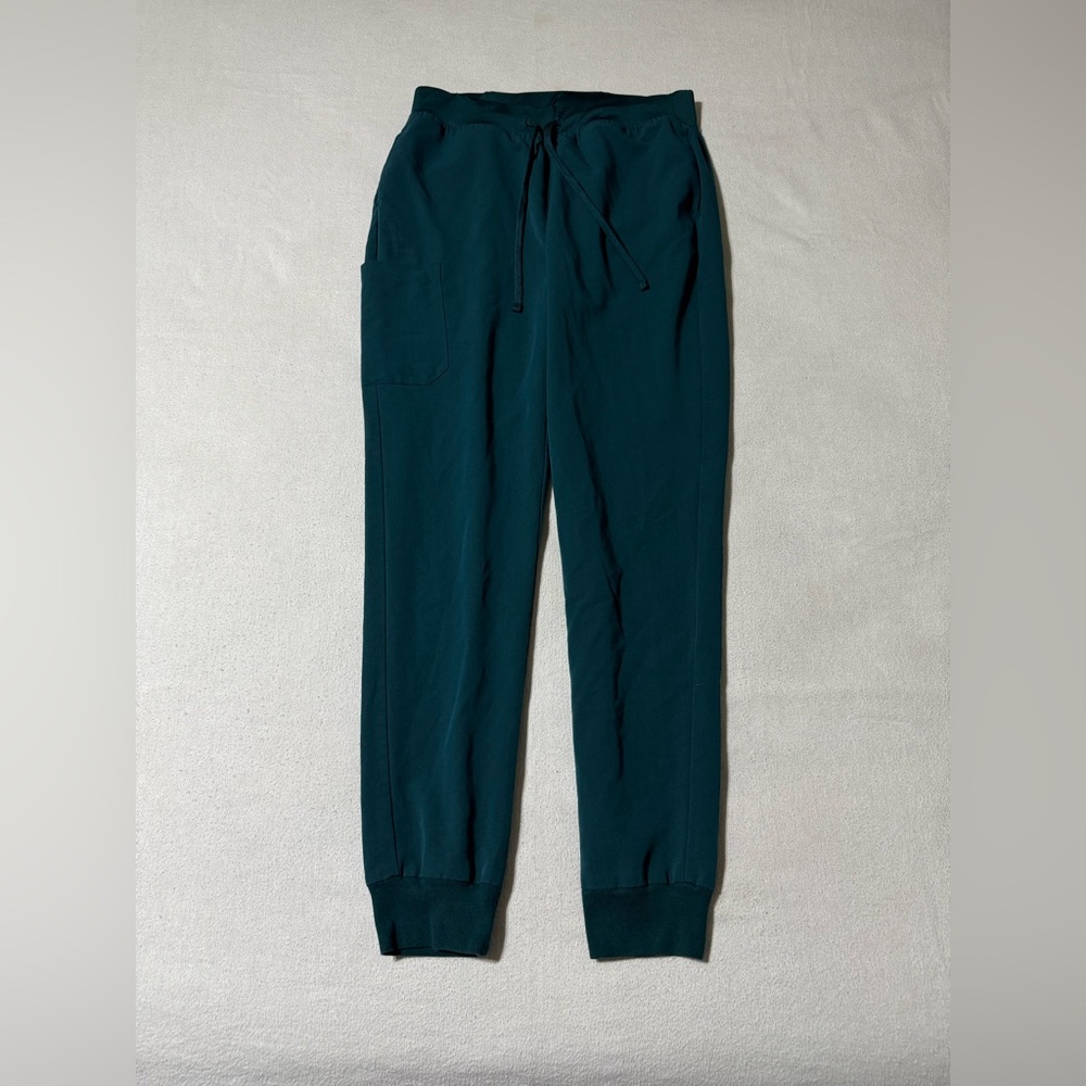 Mandala Women's Tall Medium High Waist Scrub Jogger‎ Pants Caribbean Blue
